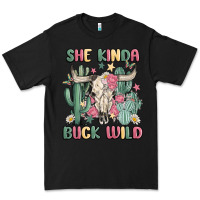 Black she kinda buck wild Premium Tee - MaliasSmallBusiness