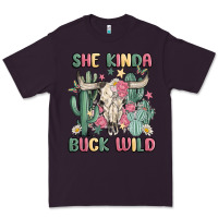 Plum she kinda buck wild Premium Tee - MaliasSmallBusiness