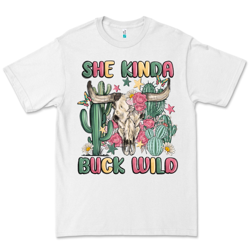 She Kinda Buck Wild Premium Tee by MaliasSmallBusiness | Teevron