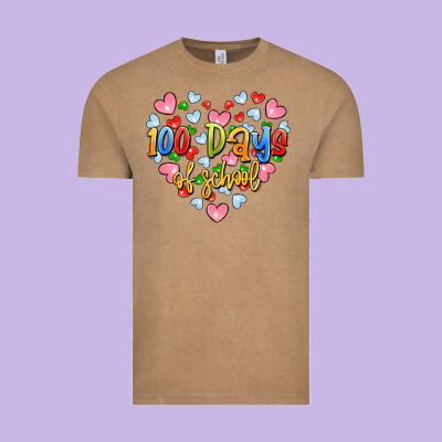 100 Days Of School Vintage Tee Designed By Artiststas