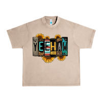 French Oak yeehaw license plate letters Urban Heavy Tee - Jasminsmagicworld