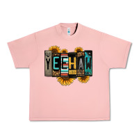 Salmon yeehaw license plate letters Urban Heavy Tee - Jasminsmagicworld