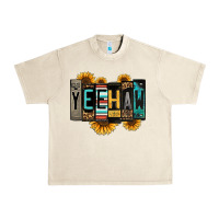 Sandshell yeehaw license plate letters Urban Heavy Tee - Jasminsmagicworld