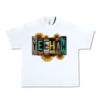Yeehaw License Plate Letters Urban Heavy Tee | Teevron