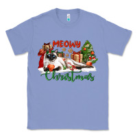 Colony Blue siamese cat meowy christmas Classic Tee - LillyAllenDesigns