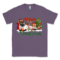 Lavender siamese cat meowy christmas Classic Tee - LillyAllenDesigns