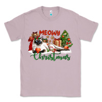 Lilac siamese cat meowy christmas Classic Tee - LillyAllenDesigns