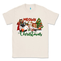 Natural siamese cat meowy christmas Classic Tee - LillyAllenDesigns