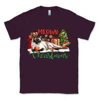 Plum siamese cat meowy christmas Classic Tee - LillyAllenDesigns