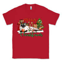 Red siamese cat meowy christmas Classic Tee - LillyAllenDesigns