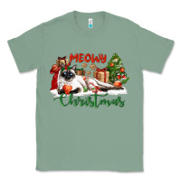 Sage siamese cat meowy christmas Classic Tee - LillyAllenDesigns