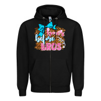 Black bows before bros olivia Zipper Hoodie - OliviaCreatesArt
