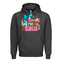 Charcoal Heather bows before bros olivia Zipper Hoodie - OliviaCreatesArt