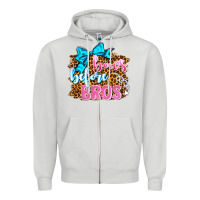 Dove Grey bows before bros olivia Zipper Hoodie - OliviaCreatesArt