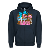 Navy bows before bros olivia Zipper Hoodie - OliviaCreatesArt