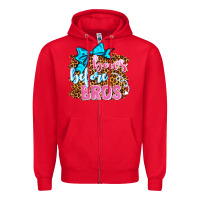 Red bows before bros olivia Zipper Hoodie - OliviaCreatesArt