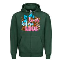 Sports Green bows before bros olivia Zipper Hoodie - OliviaCreatesArt