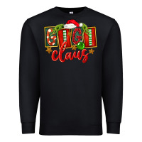 Black Christmas Gigi Claus Premium Sweatshirt - FaDigitalArtStudio