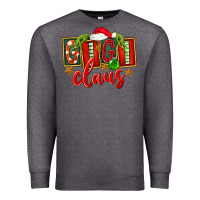 Charcoal Heather Christmas Gigi Claus Premium Sweatshirt - FaDigitalArtStudio