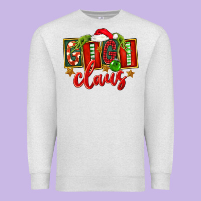 Christmas Gigi Claus Premium Sweatshirt Designed By Fadigitalartstudio