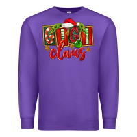 Purple Christmas Gigi Claus Premium Sweatshirt - FaDigitalArtStudio