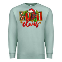 Seafoam Christmas Gigi Claus Premium Sweatshirt - FaDigitalArtStudio