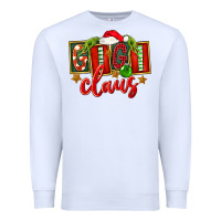 White Christmas Gigi Claus Premium Sweatshirt - FaDigitalArtStudio