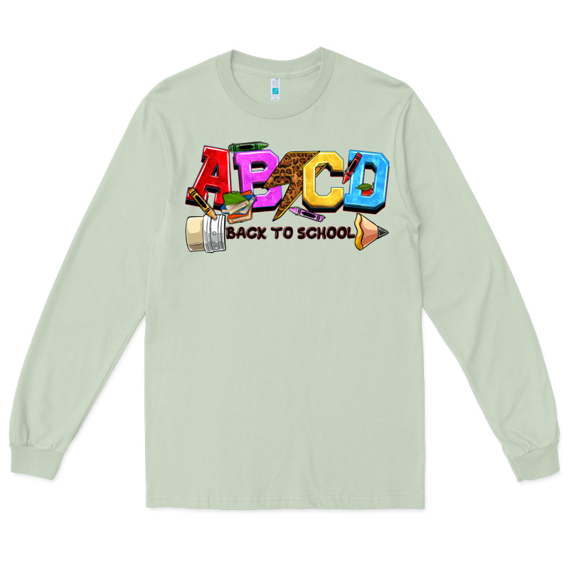 Abcd Back To School Long Sleeve Tee by NancyCooperArtShop | Teevron