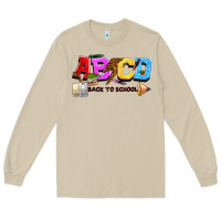 Mushroom abcd back to school Long Sleeve Tee - NancyCooperArtShop