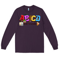 Plum abcd back to school Long Sleeve Tee - NancyCooperArtShop