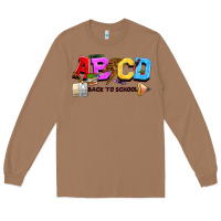 Toasted Coconut abcd back to school Long Sleeve Tee - NancyCooperArtShop