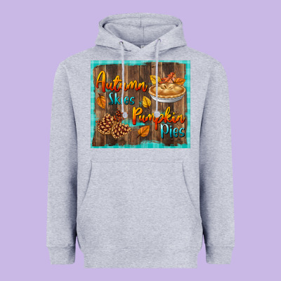 Autumn Skies Pumpkin Pies Tumbler Heavyweight Hoodie Designed By Bundleandbundleshop