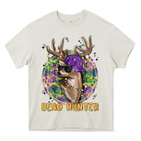 Cream bead hunter Heavy Core Tee - MaliasSmallBusiness