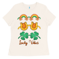 Bone lucky vibes st. patrick's day Ladies Tee - MaliasSmallBusiness