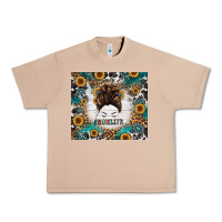 Burro mom life messy bun western Urban Heavy Tee - Jasminsmagicworld