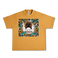 Peanut Butter mom life messy bun western Urban Heavy Tee - Jasminsmagicworld