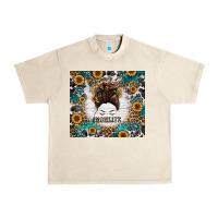 Sandshell mom life messy bun western Urban Heavy Tee - Jasminsmagicworld
