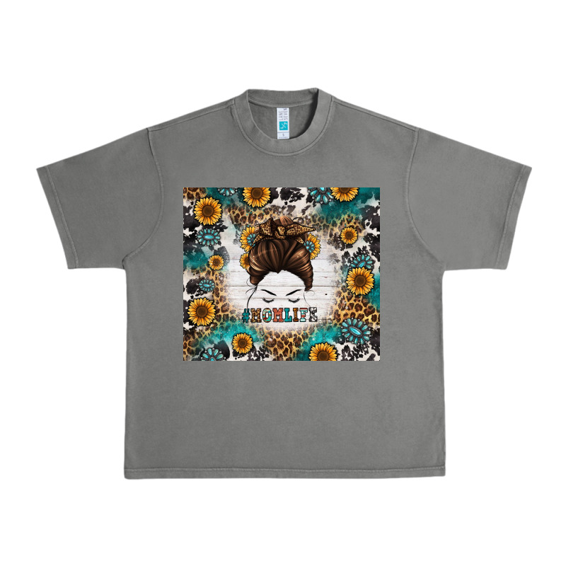 Mom Life Messy Bun Western Urban Heavy Tee by Jasminsmagicworld | Teevron