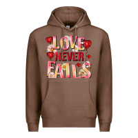 Chestnut Love never fails Premium Hoodie - FaDigitalArtStudio