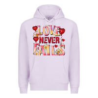Lilac Love never fails Premium Hoodie - FaDigitalArtStudio
