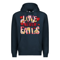 Navy Love never fails Premium Hoodie - FaDigitalArtStudio