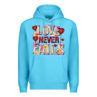 Ocean Blue Love never fails Premium Hoodie - FaDigitalArtStudio