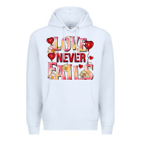 White Love never fails Premium Hoodie - FaDigitalArtStudio