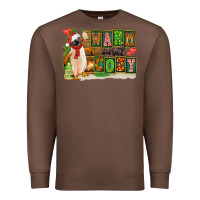 Chestnut Warm And Cozy Penguin Premium Sweatshirt - FaDigitalArtStudio