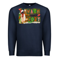 Navy Warm And Cozy Penguin Premium Sweatshirt - FaDigitalArtStudio
