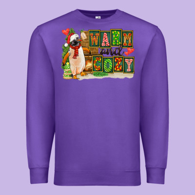 Warm And Cozy Penguin Premium Sweatshirt Designed By Fadigitalartstudio