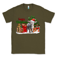 Army Green happy christmas southdown baby sheep Classic Tee - LillyAllenDesigns