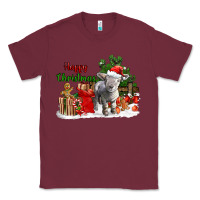 Burgundy happy christmas southdown baby sheep Classic Tee - LillyAllenDesigns