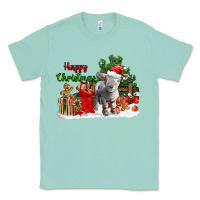 Seafoam happy christmas southdown baby sheep Classic Tee - LillyAllenDesigns