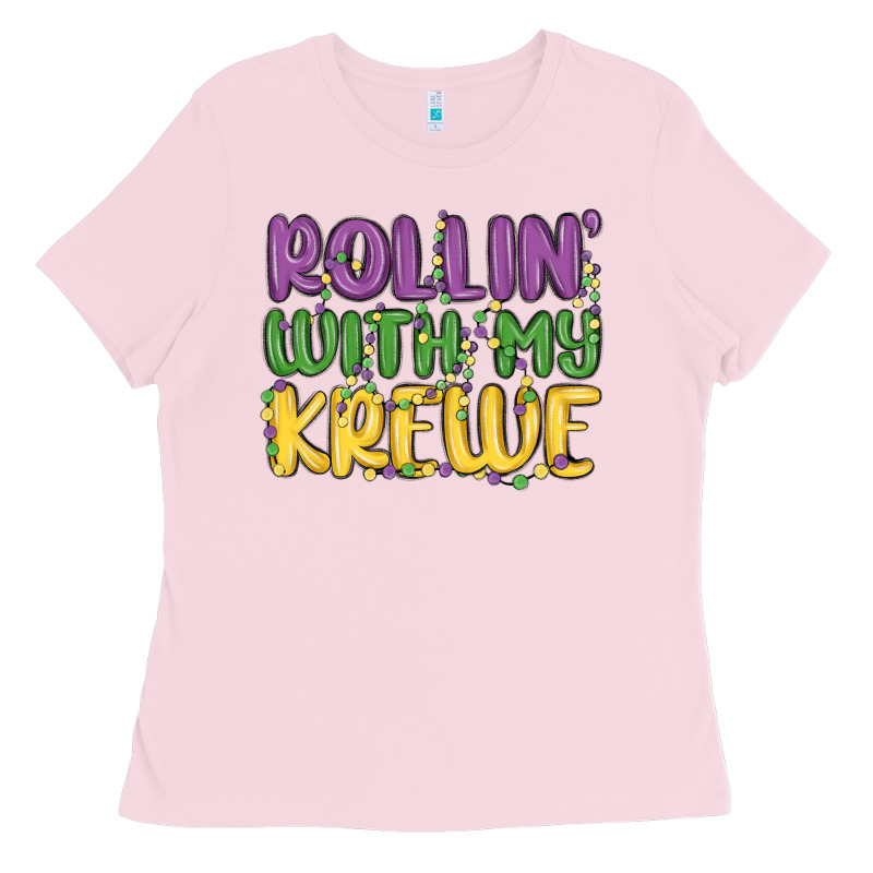 Rollin With My Krewe Ladies Tee by MaliasSmallBusiness | Teevron